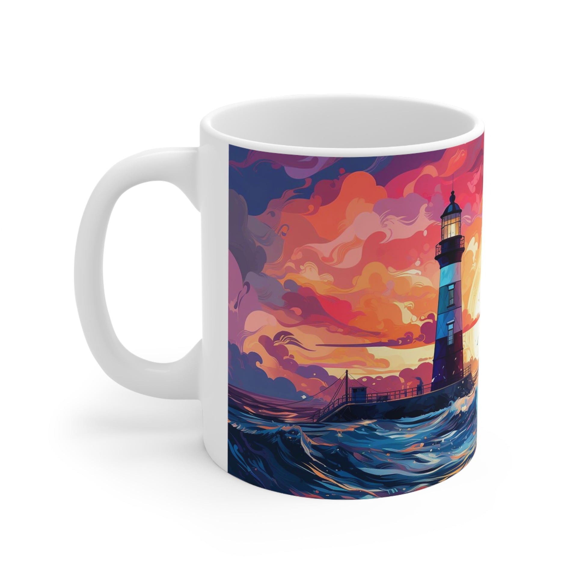 Pastel Lighthouse Mug Edition 5 Image 1