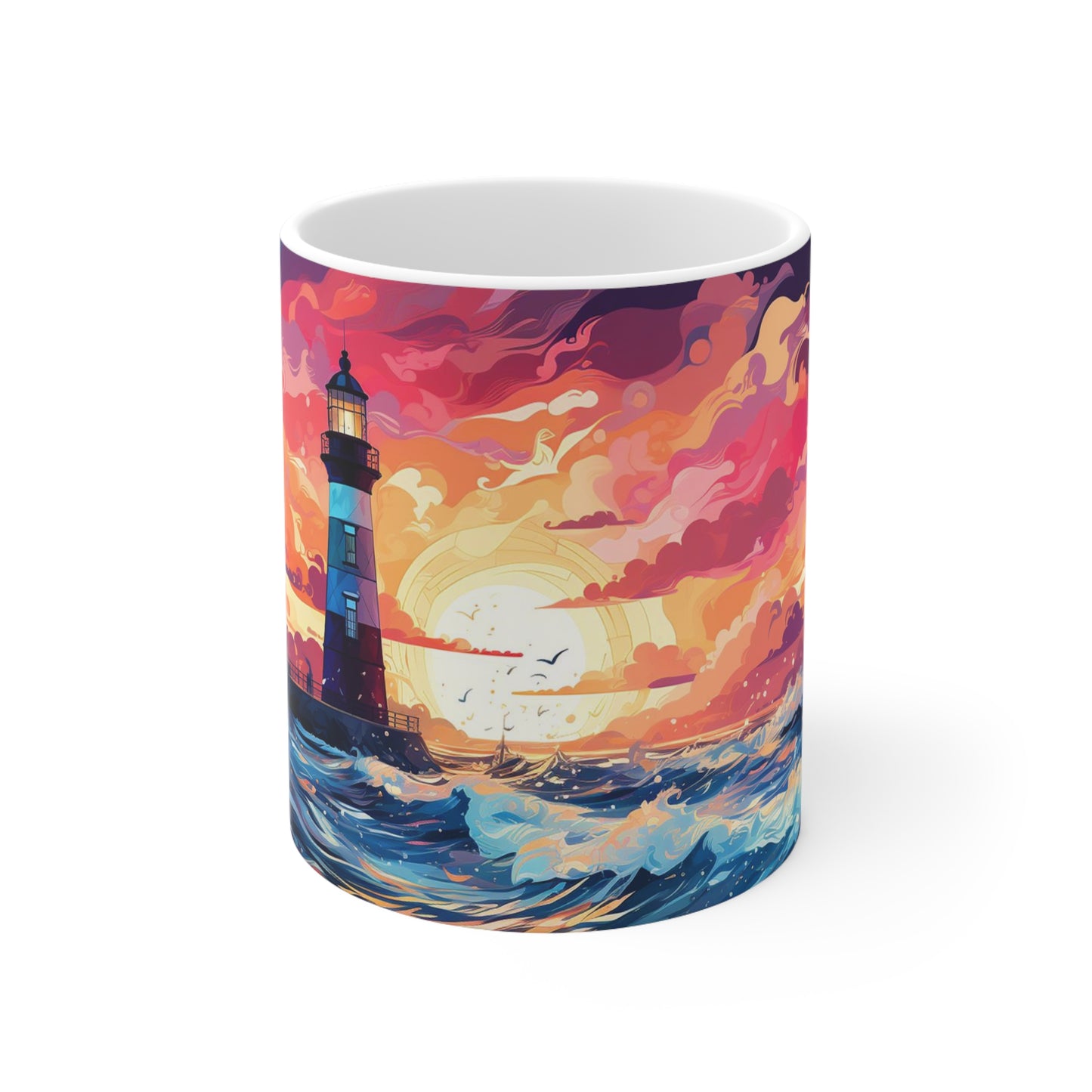 Pastel Lighthouse Mug Edition 5 Image 2