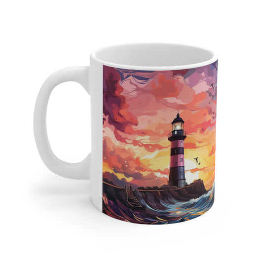 Pastel Lighthouse Mug Edition 6 Image 1