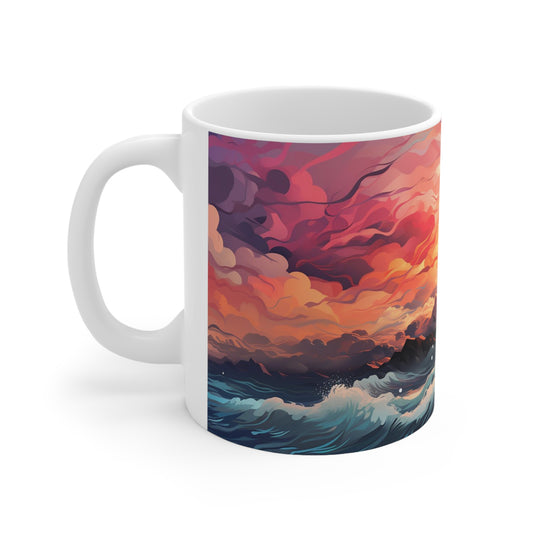 Pastel Lighthouse Mug Edition 7 Image 1