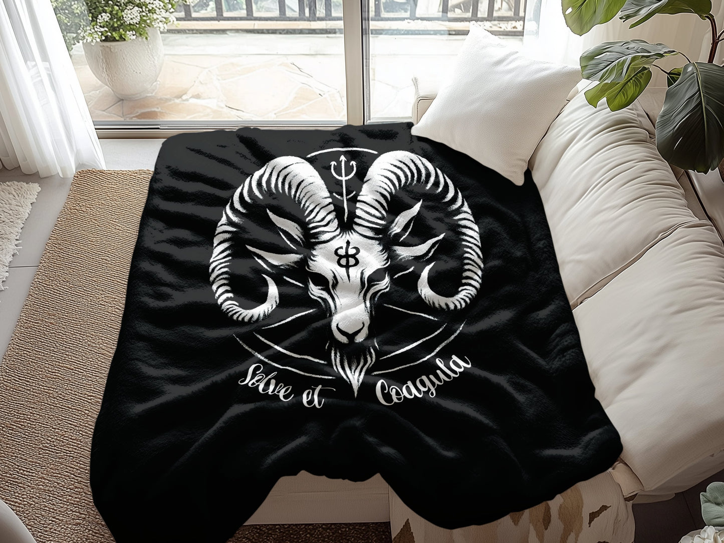 Baphomet Arctic Fleece Blanket Image 2