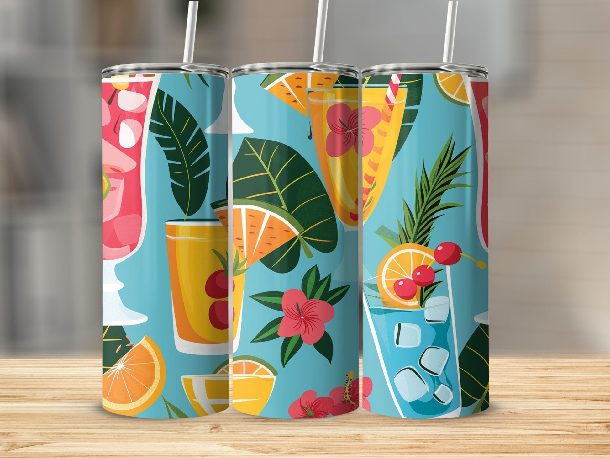 Beach Party Cocktail Tumbler