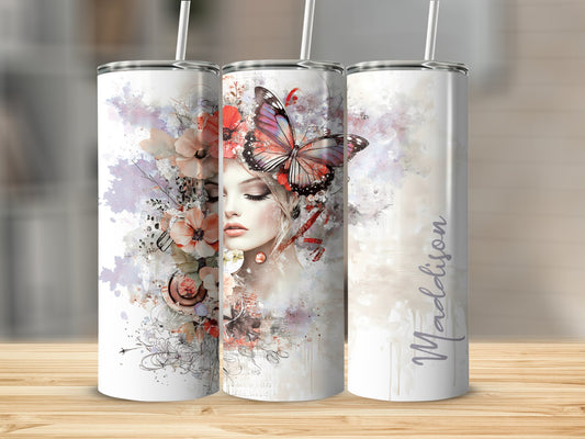 Beautiful Woman Custom Tumbler