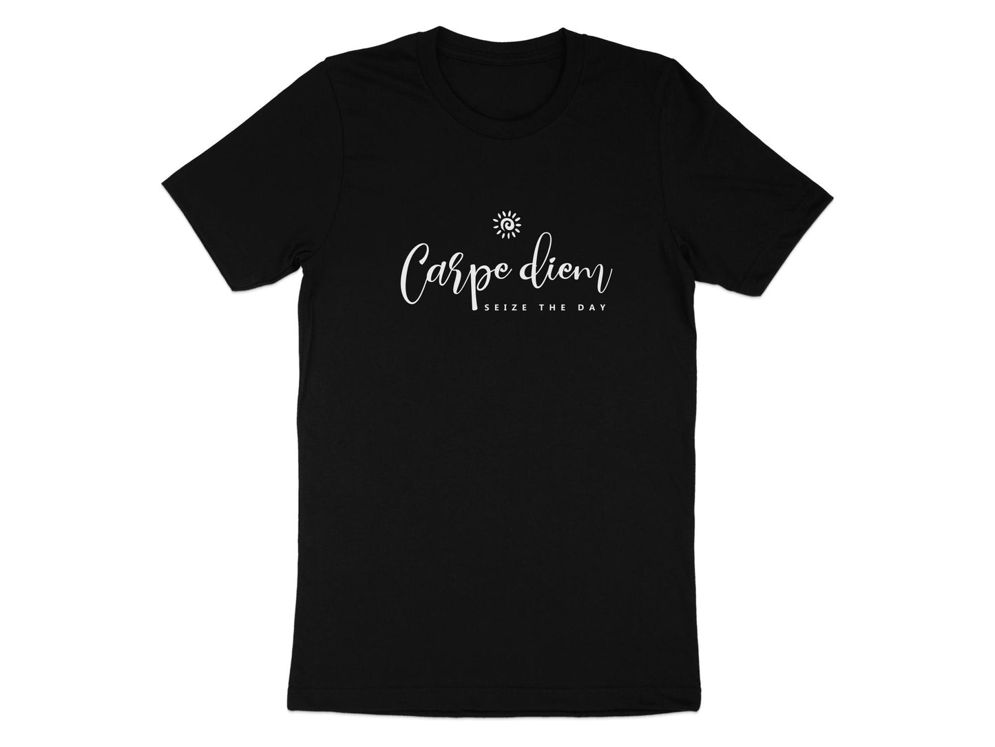 Carpe Diem Seize the Day Graphic T-Shirt Black