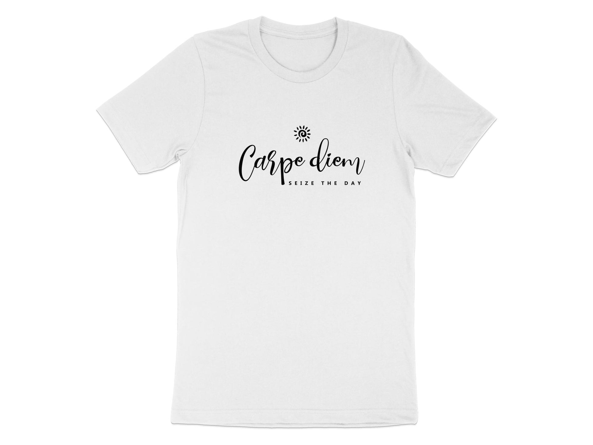 Carpe Diem Seize the Day Graphic T-Shirt White