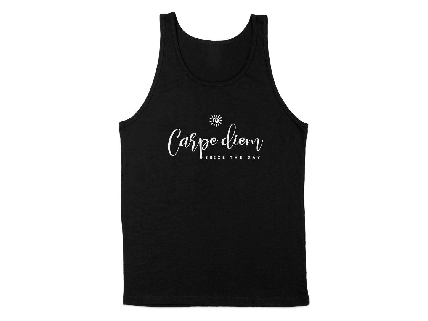 Carpe Diem Tank Top Black