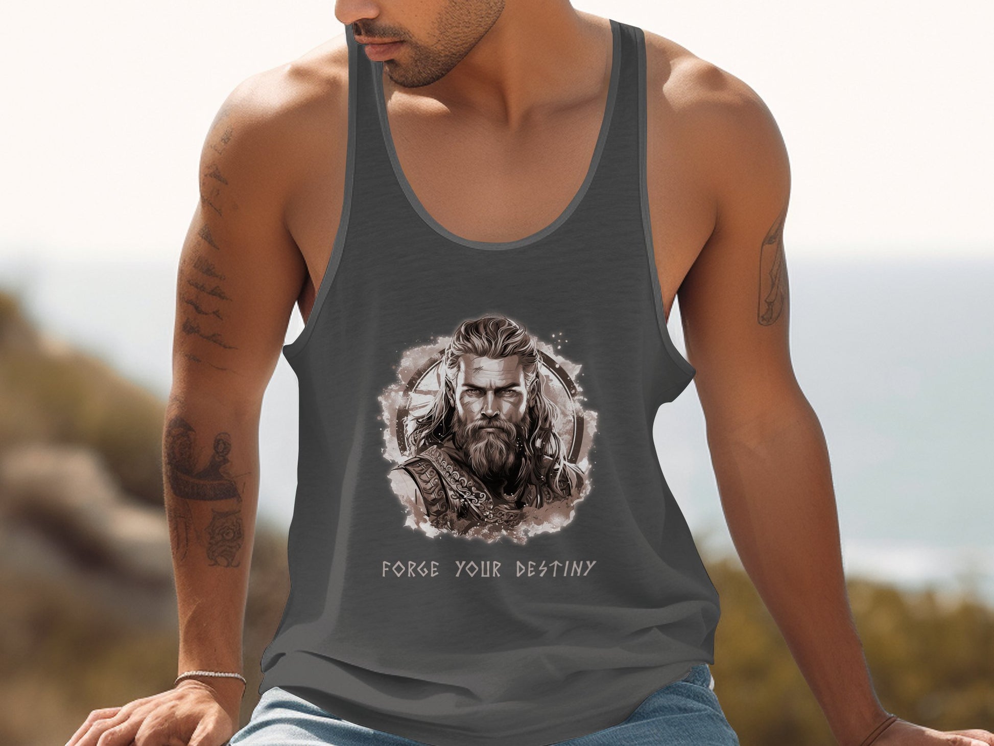 Destiny Tank Top Charcoal