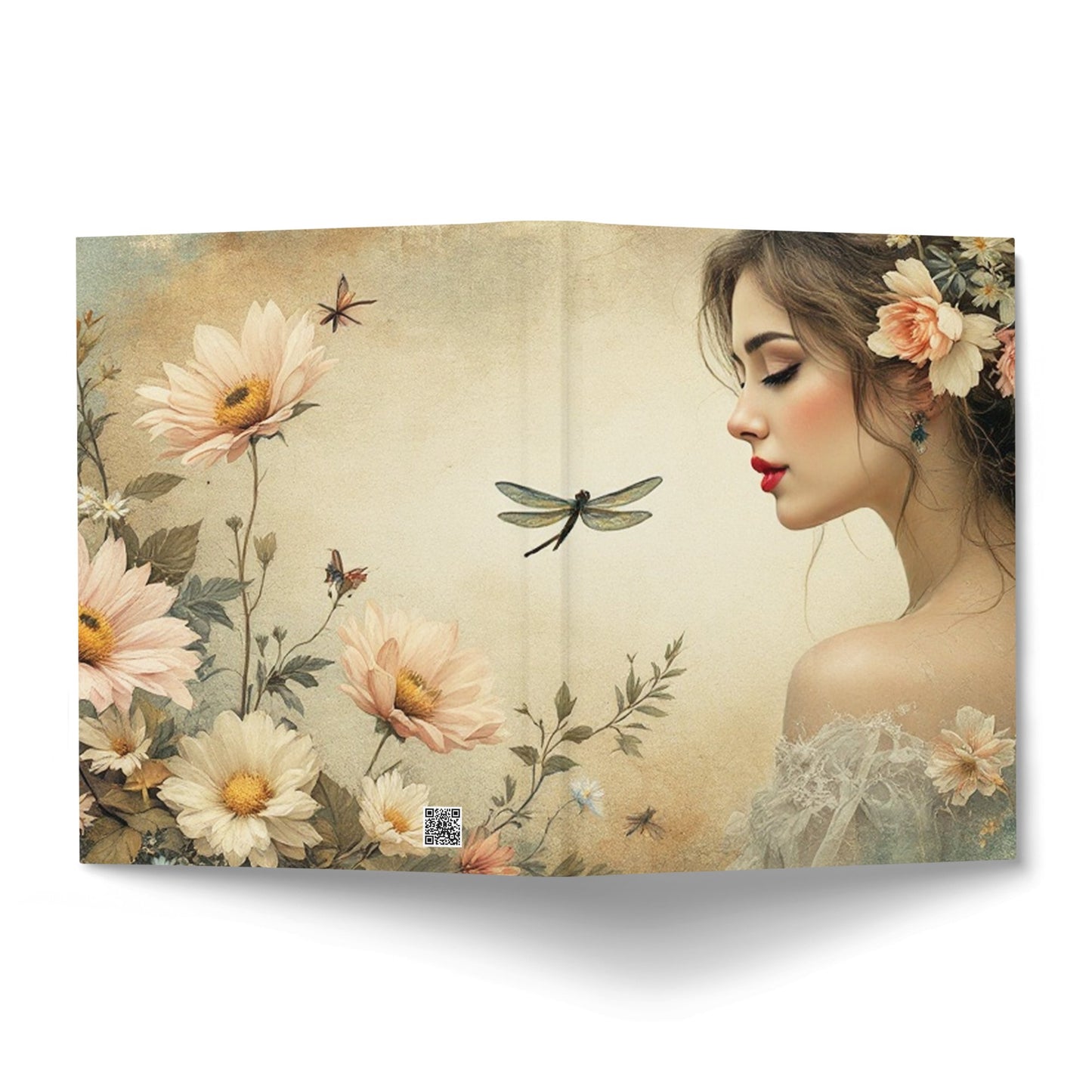 Dragonfly Floral Journal Image 3