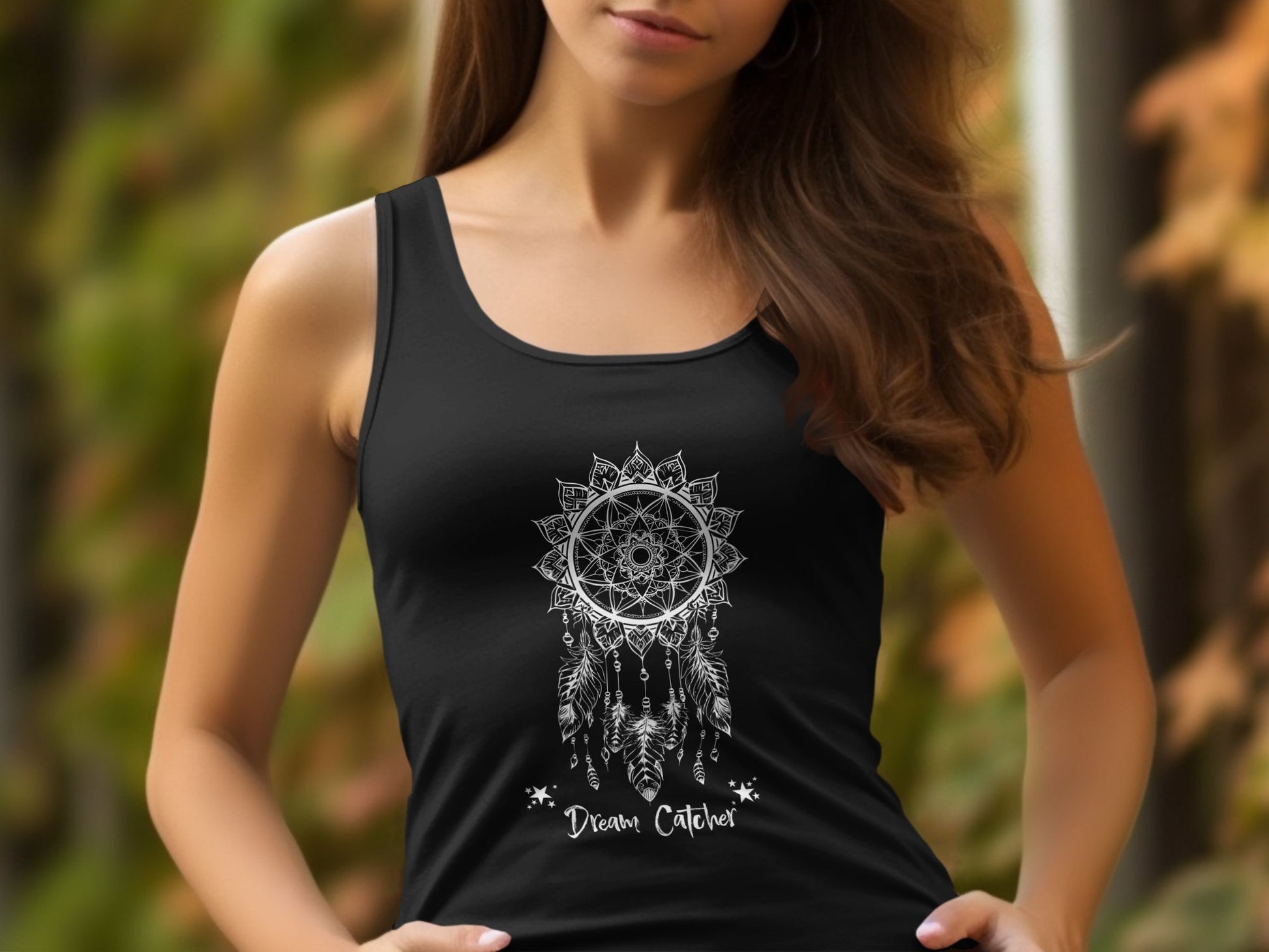 Dream catcher Tank Top Black