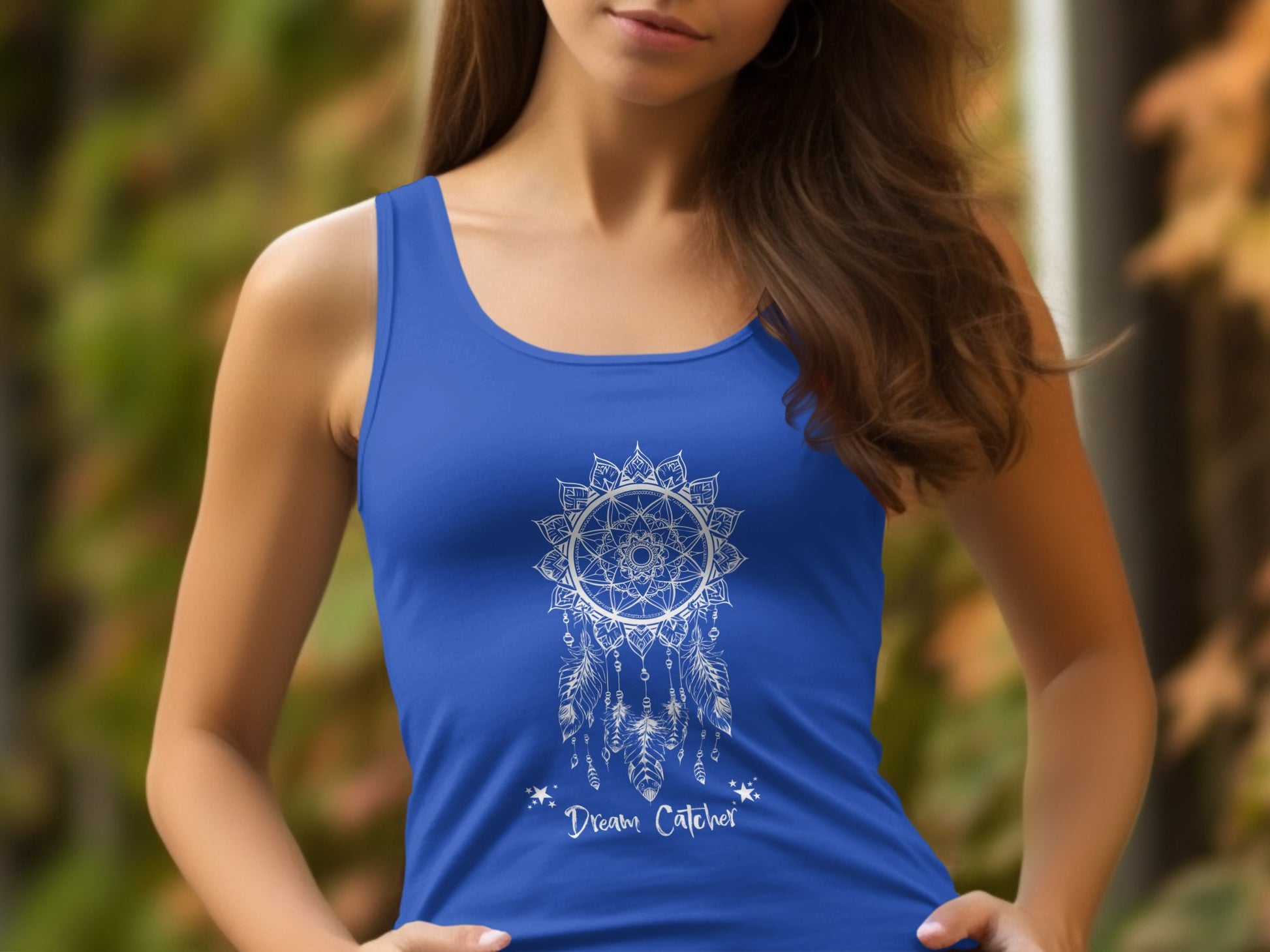 Dream catcher Tank Top Blue