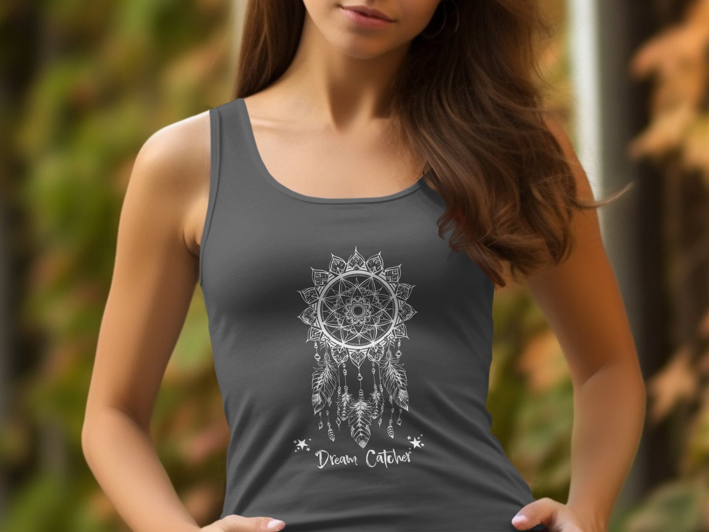 Dream catcher Tank Top Charcoal