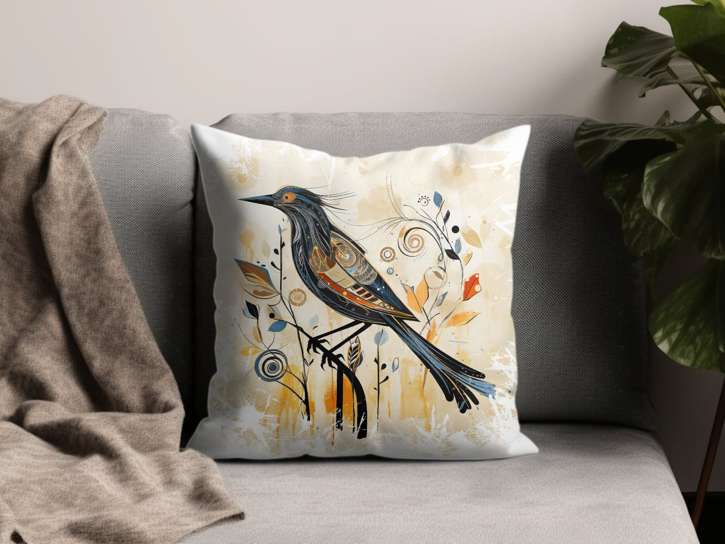 Exotic Bird Throw Pillow Edition 2 Image 3