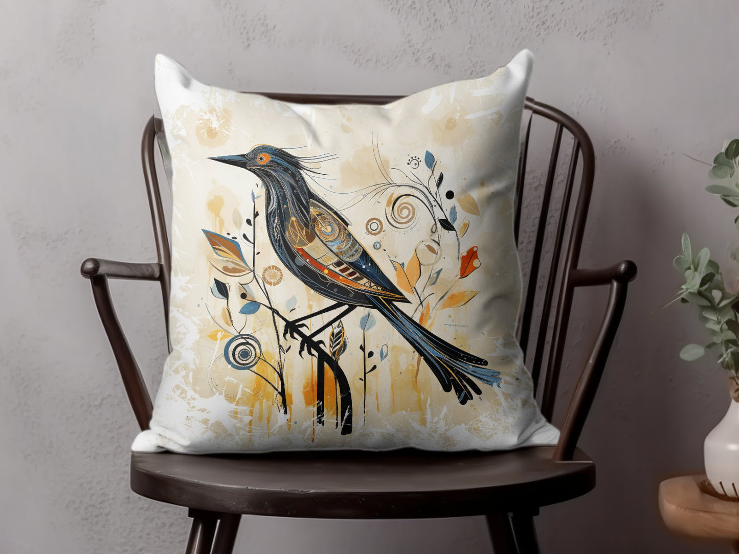 Exotic Bird Throw Pillow Edition 2 Image 4