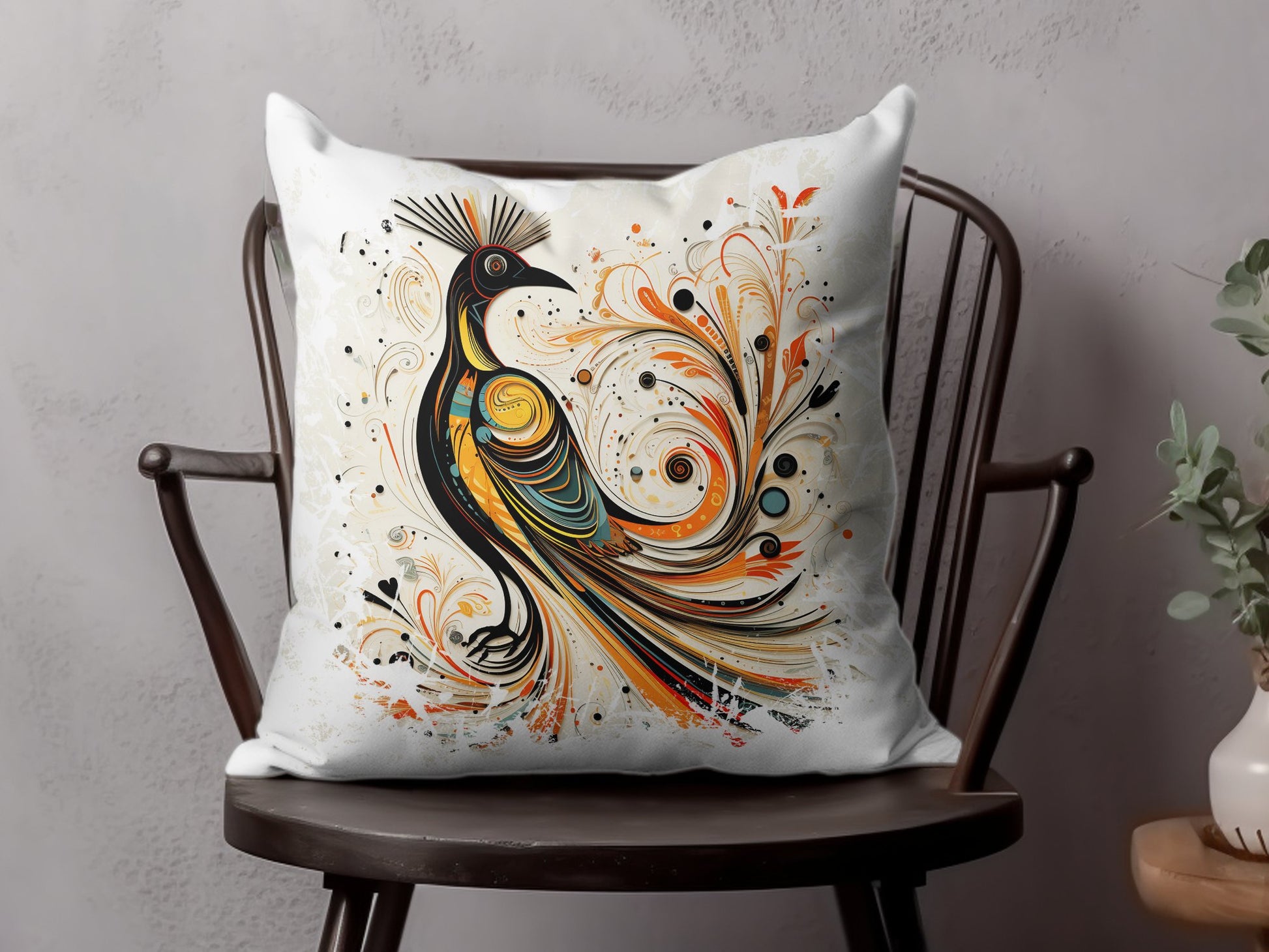 Exotic Bird Throw Pillow Edition 4 Image 4