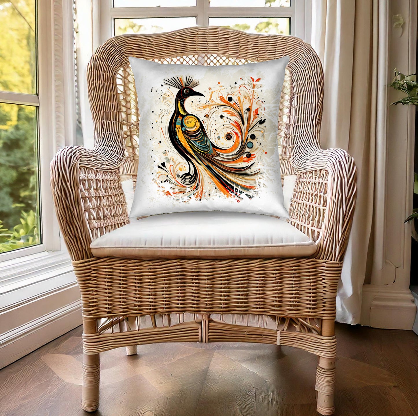 Exotic Bird Throw Pillow Edition 4