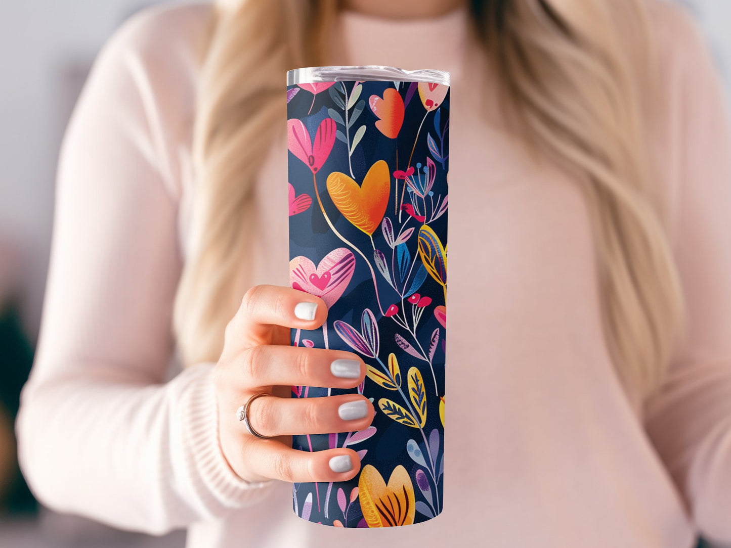 Floral Heart Tumbler image 3