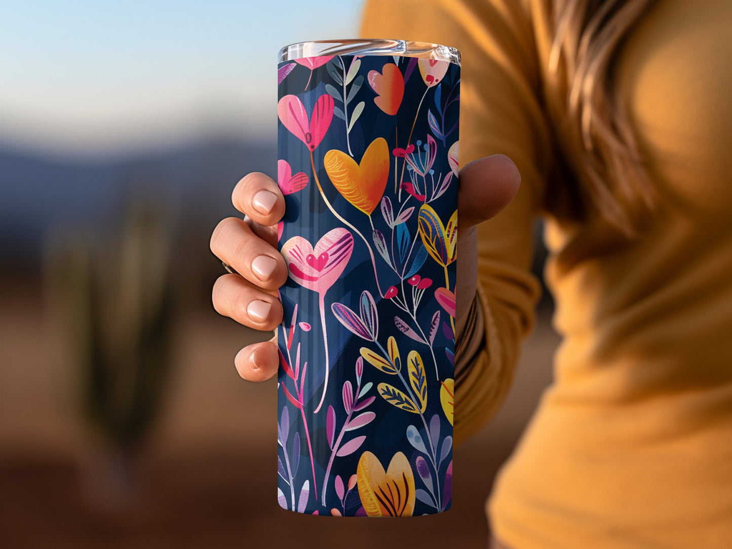 Floral Heart Tumbler image 4