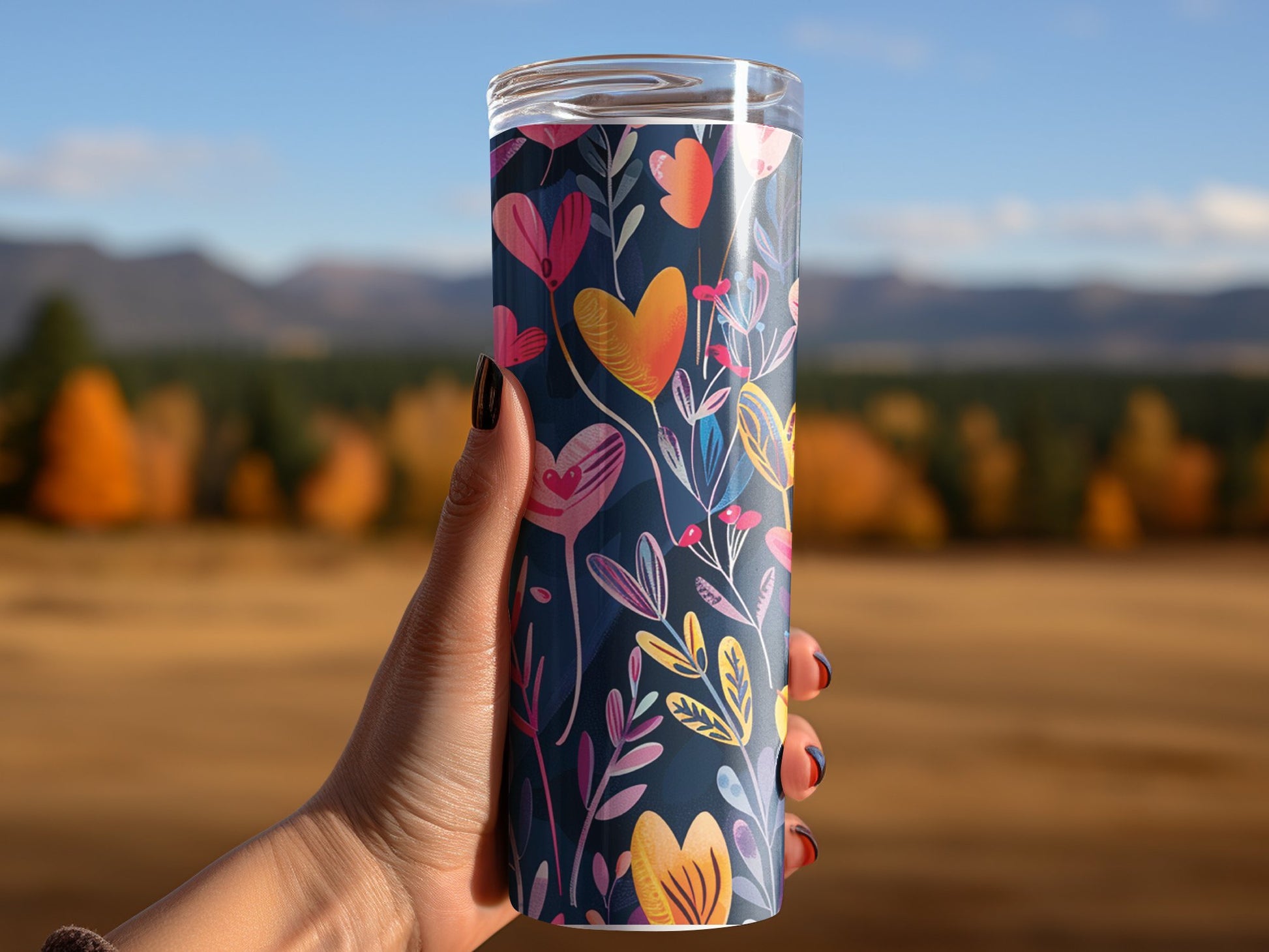 Floral Heart Tumbler image 5