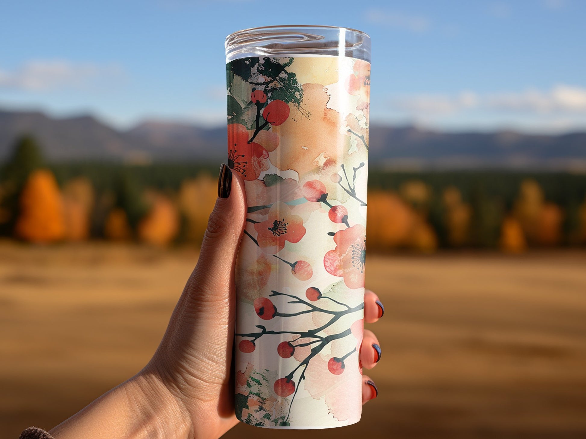 Floral Watercolour Tumbler image 5