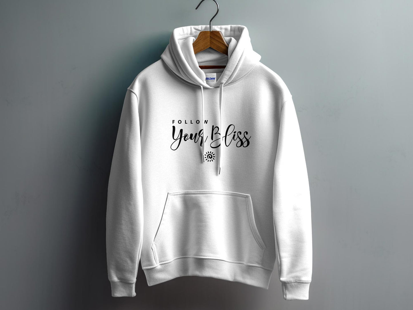 Follow Your Bliss Hoodie White