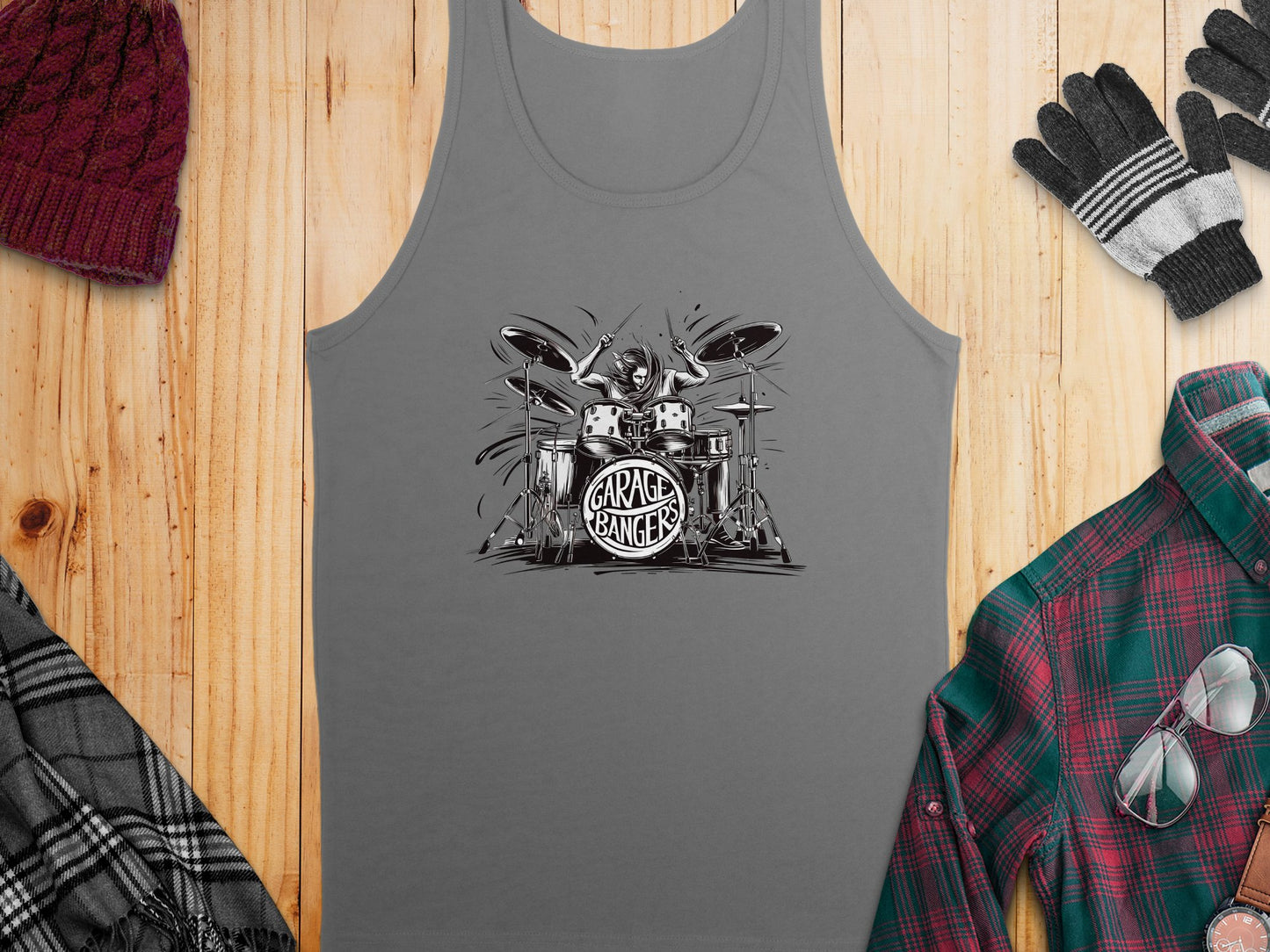 Garage Bangers Tank Top Grey