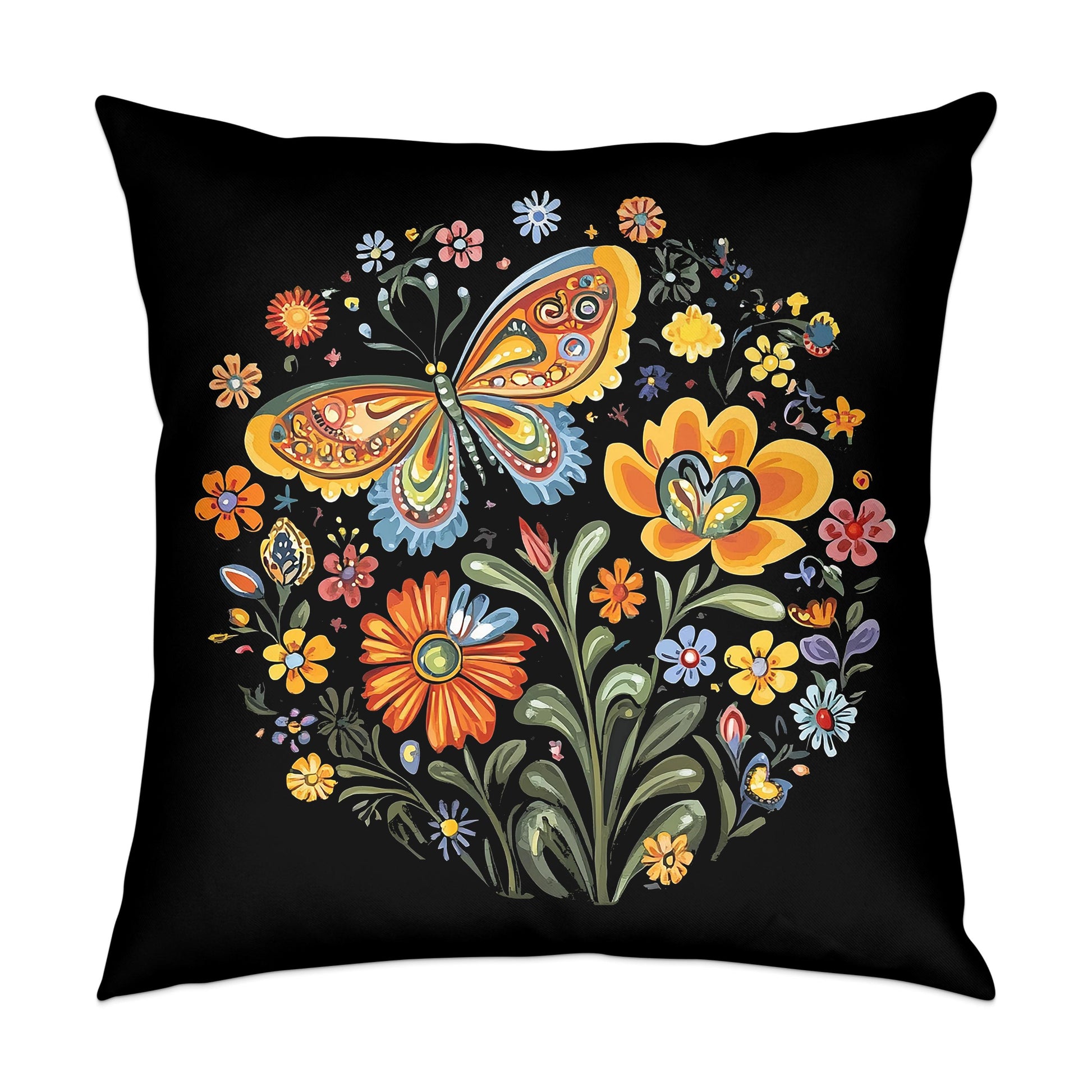 Garden Butterfly Throw Pillow Image 2