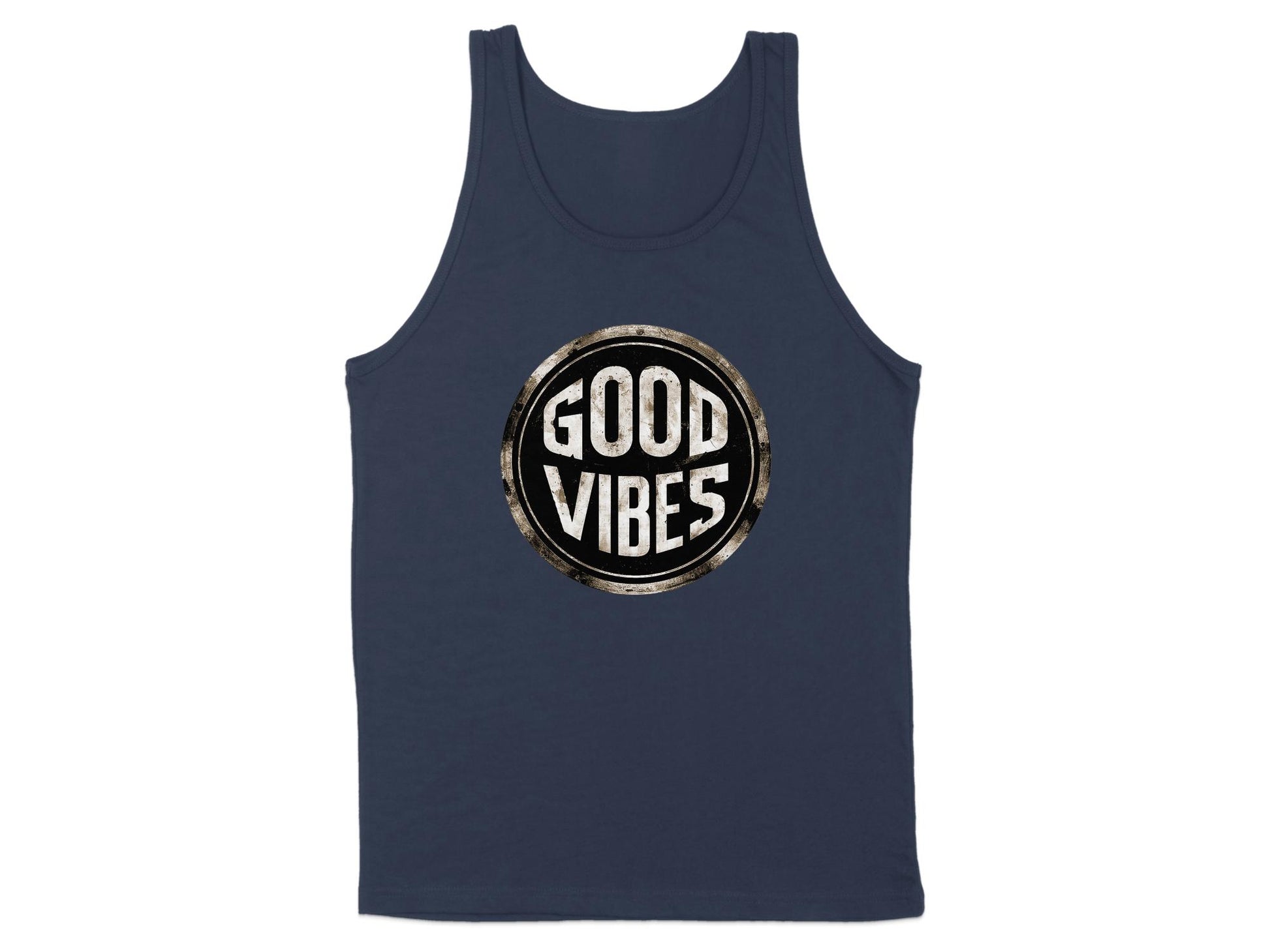 Good Vibes Sleeveless Top Navy