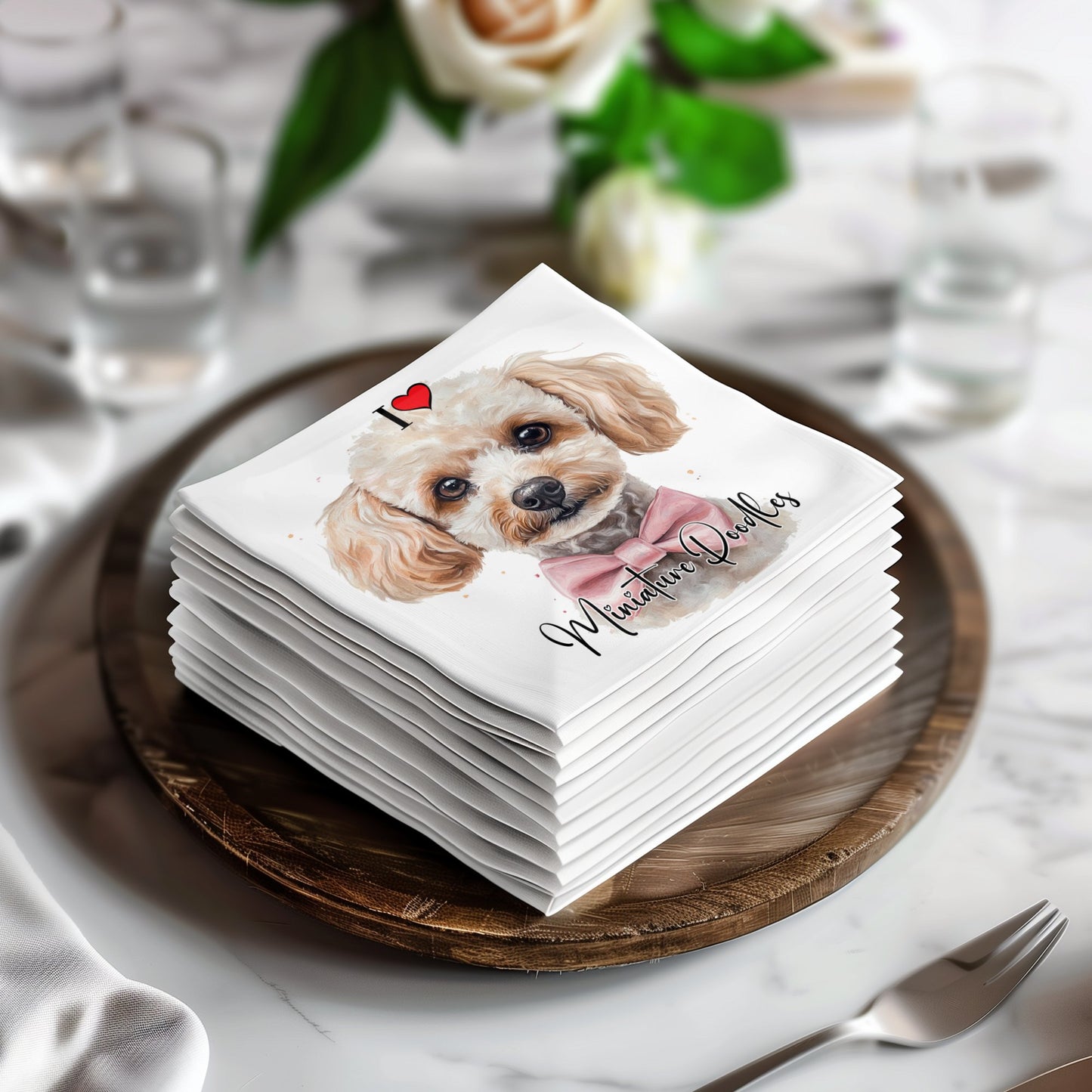 Miniature Poodle Napkins