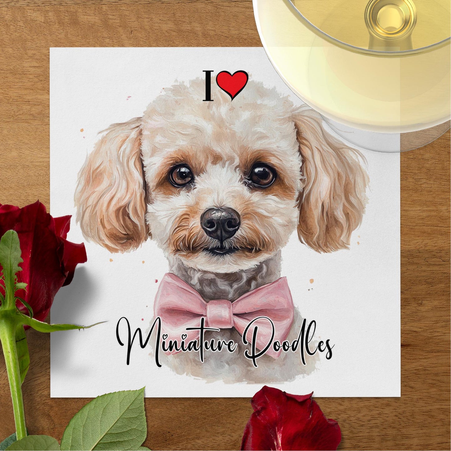 Miniature Poodle Napkins Image 5