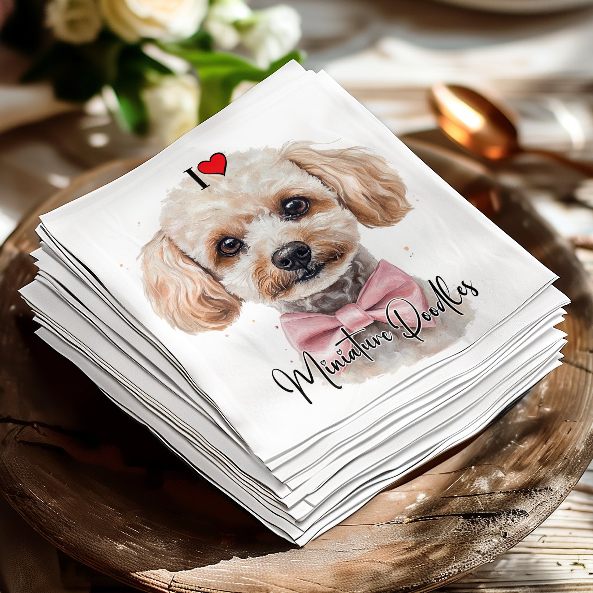 Miniature Poodle Napkins Image 6