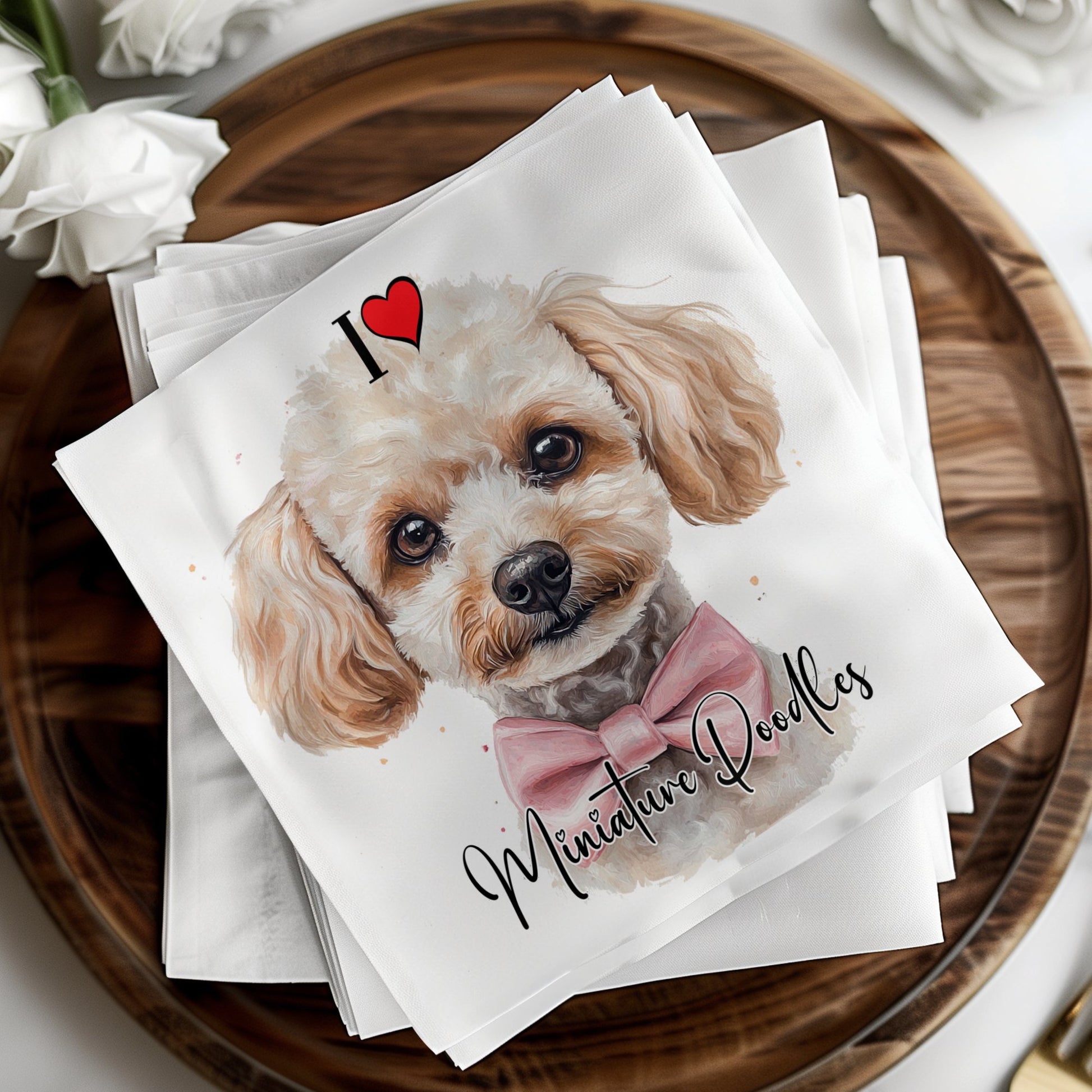 Miniature Poodle Napkins Image 7