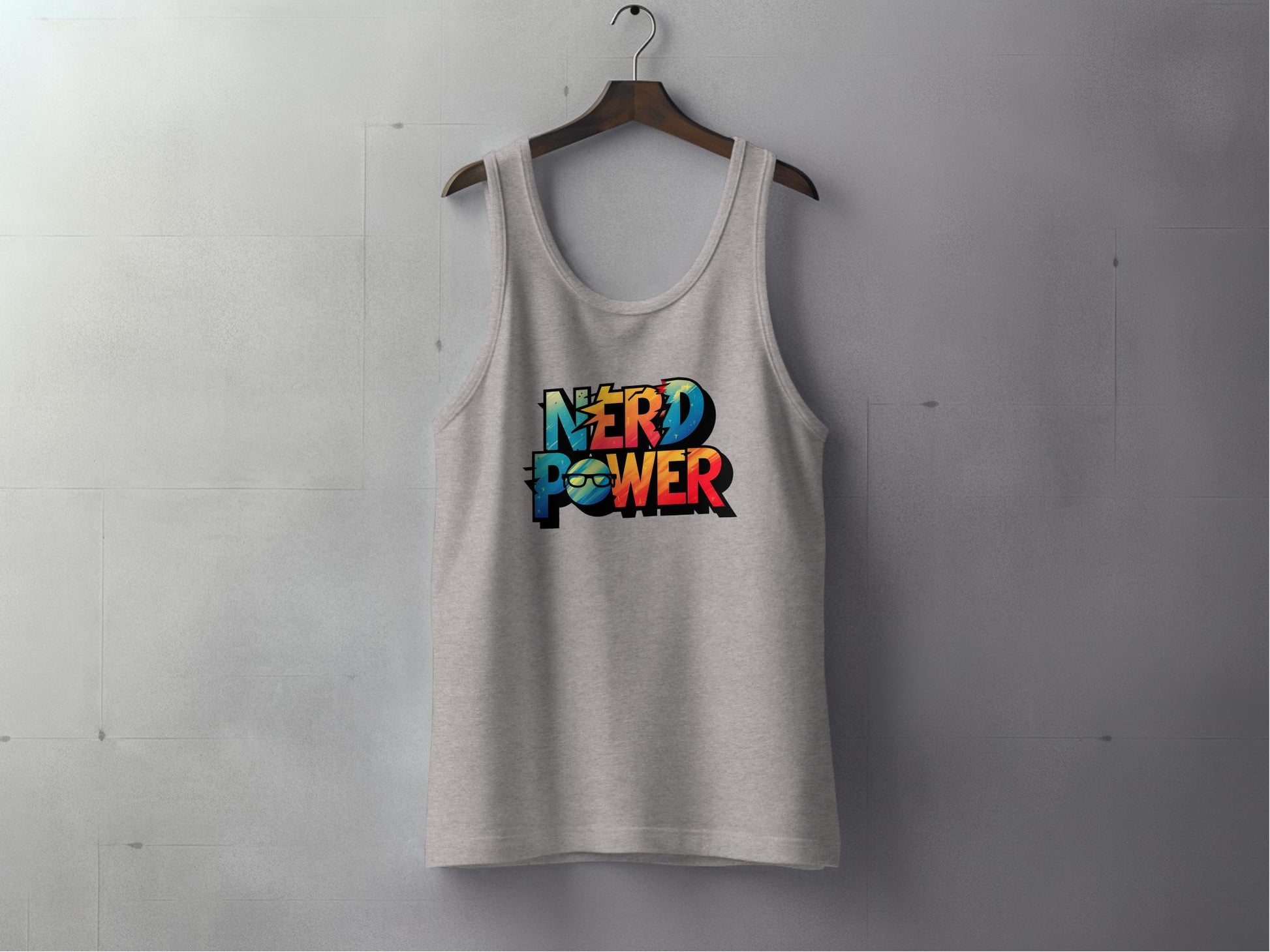 Nerd Power Tank Top Heather