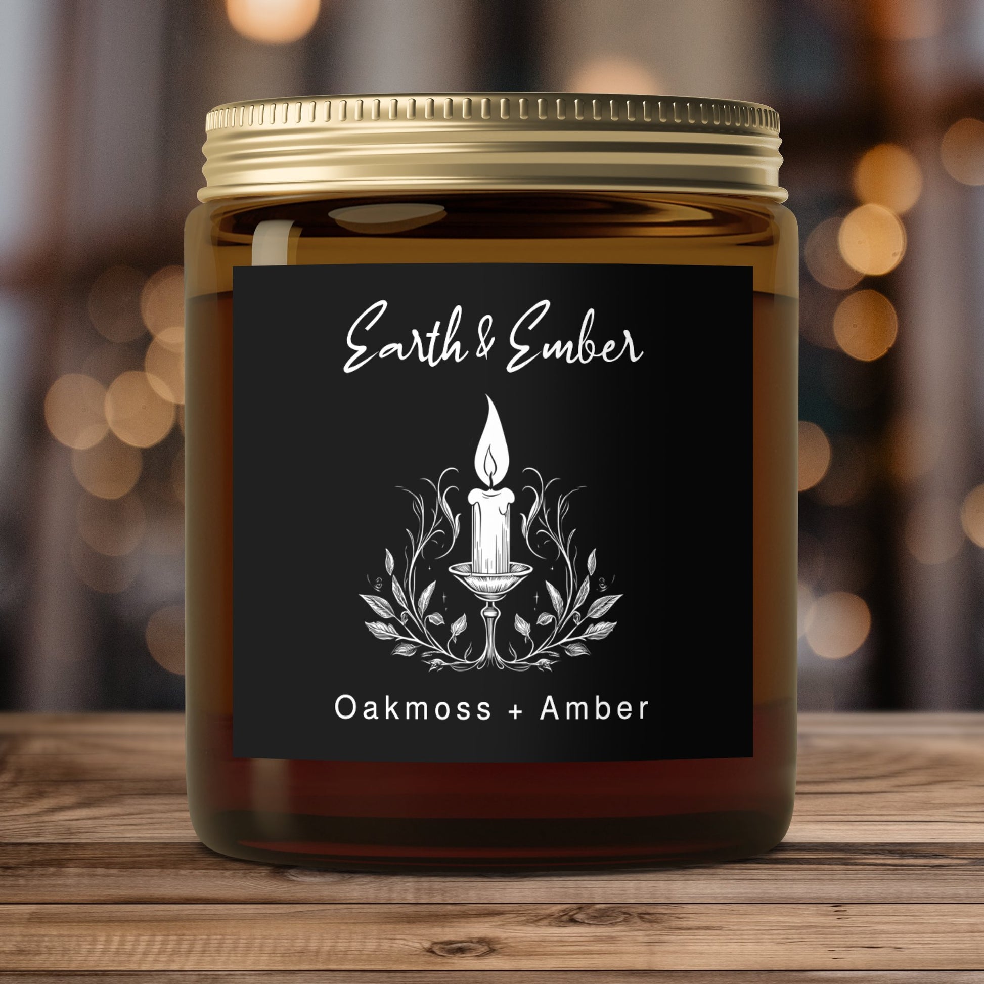 Oakmoss & Amber Scented Candle