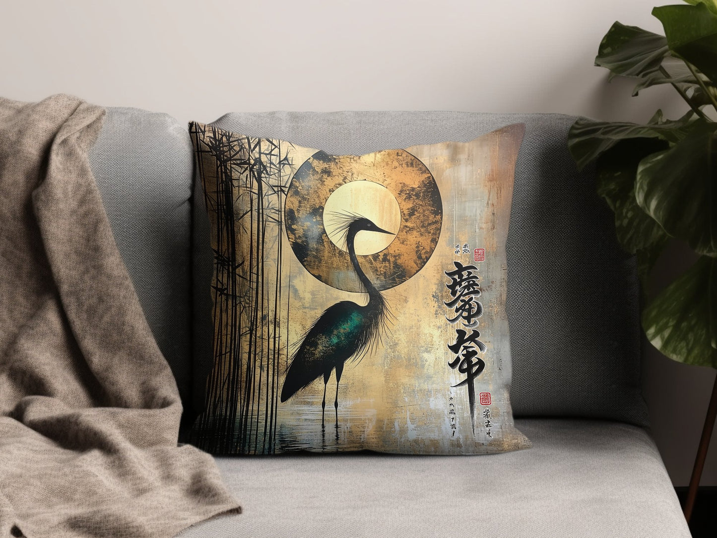 Oriental Elegance Throw Pillow Edition 2 Image 2