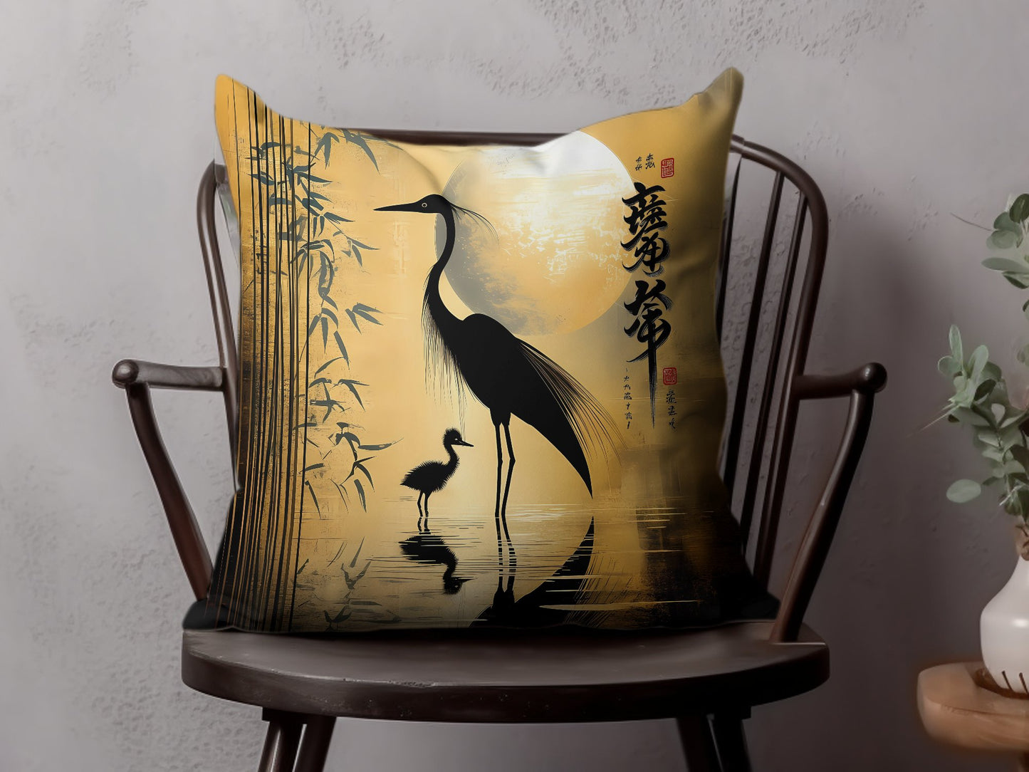 Oriental Elegance Throw Pillow Edition 6 Image 3