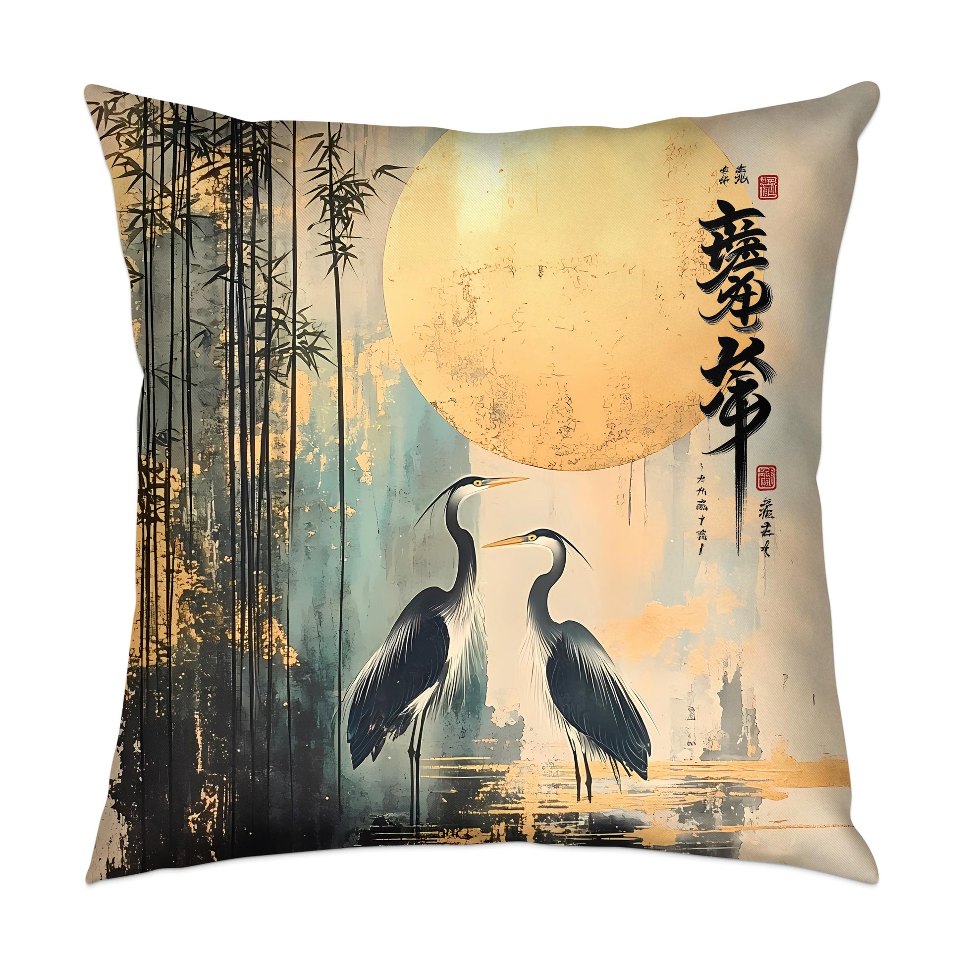 Oriental Elegance Throw Pillow Edition 7