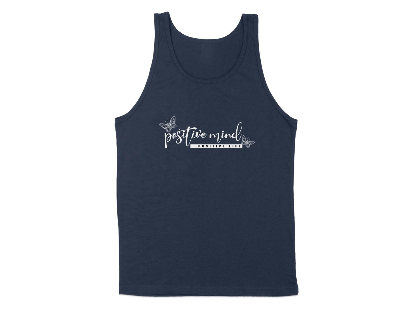 Positive Mind Life Tank Top Navy