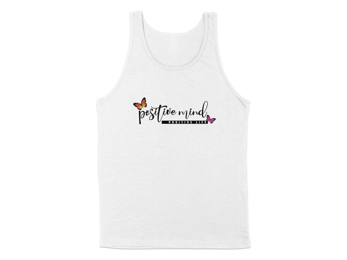 Positive Mind Life Tank Top White