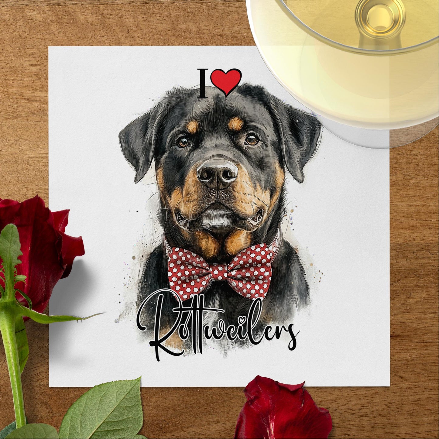 Rottweiler Napkins Image 5