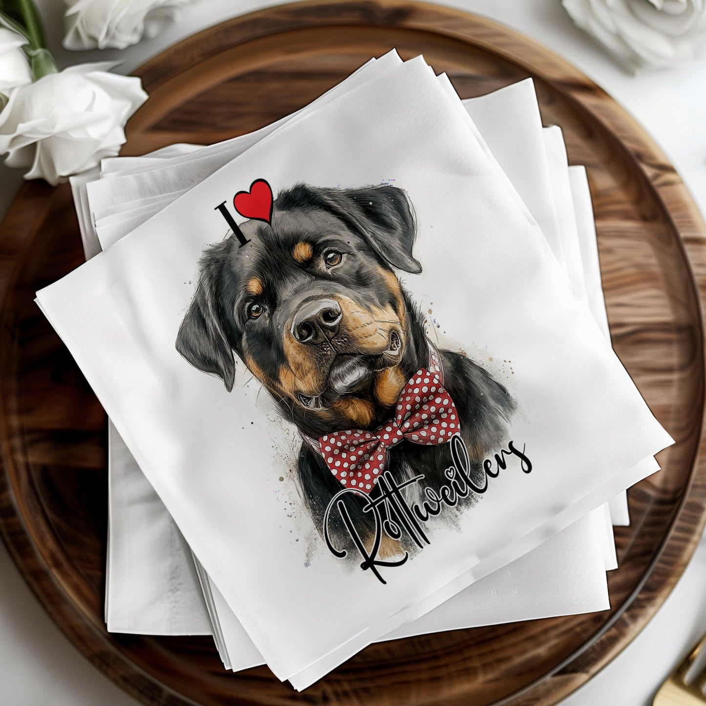 Rottweiler Napkins Image 7