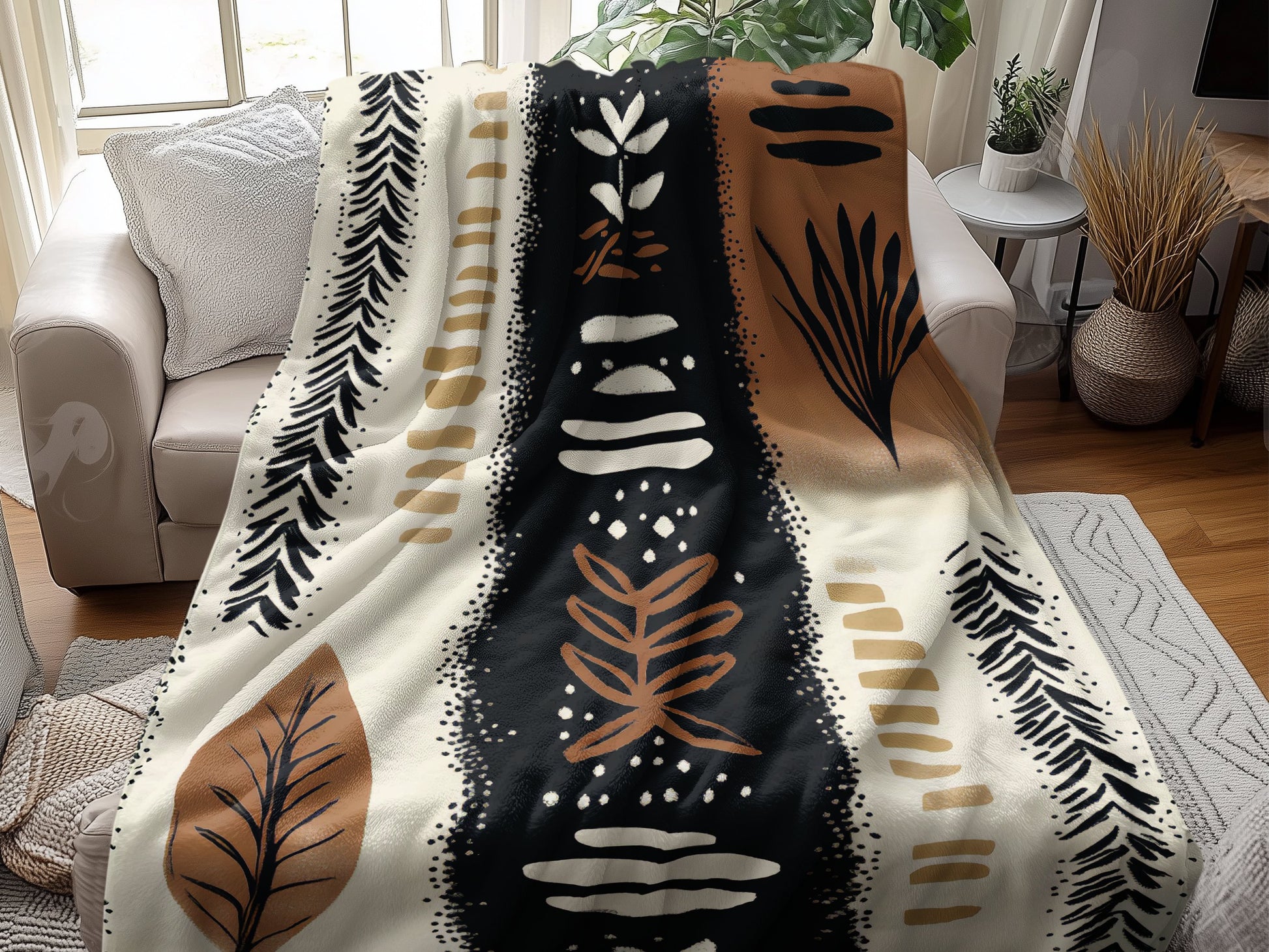 Rustic Harmony Arctic Fleece Blanket Image 4