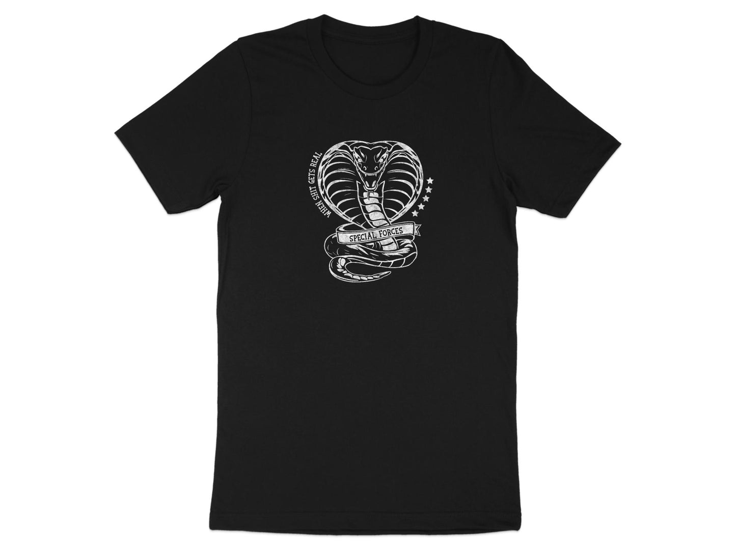 Special Forces Cobra Tee Black