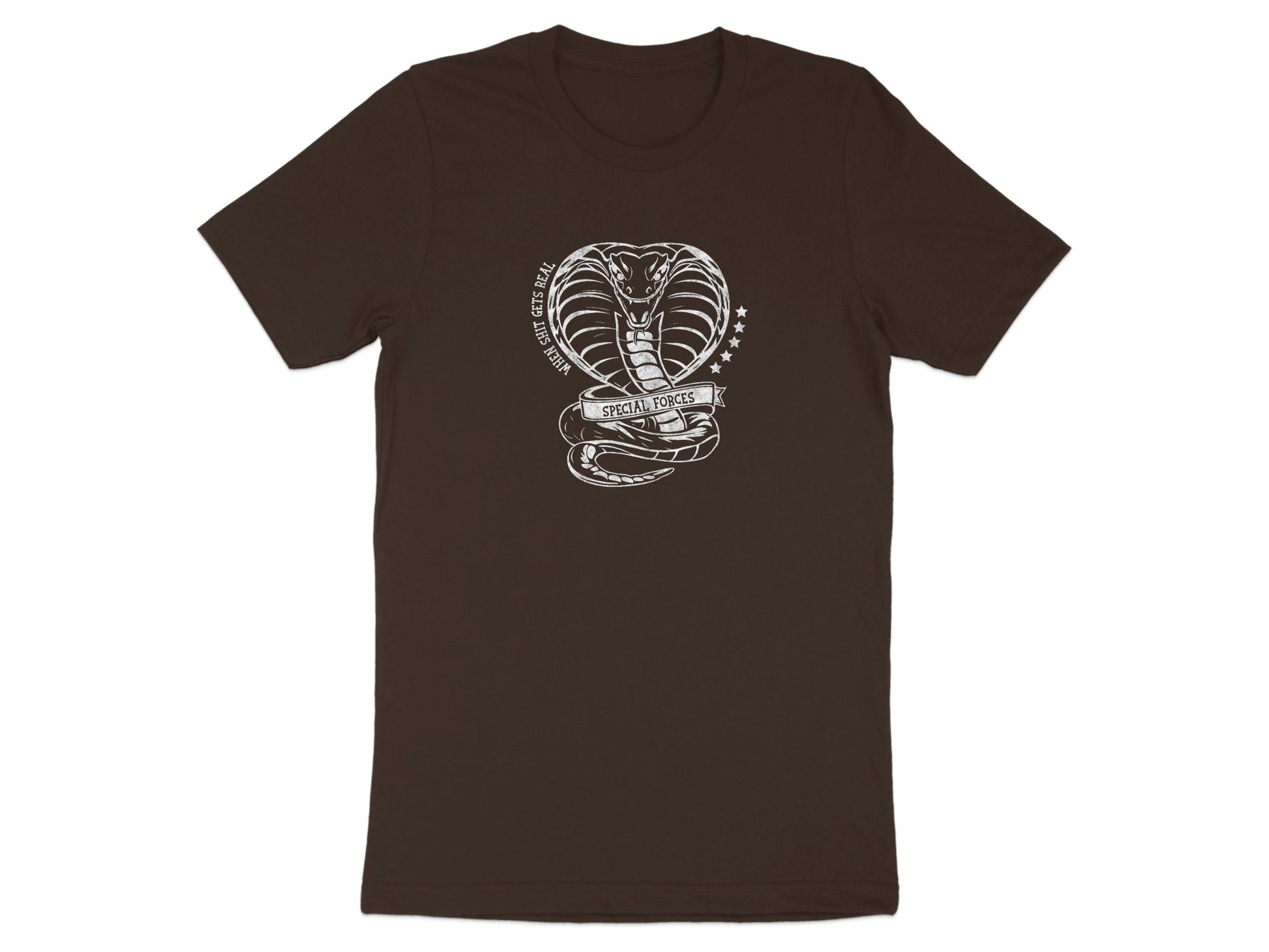 Special Forces Cobra Tee Brown