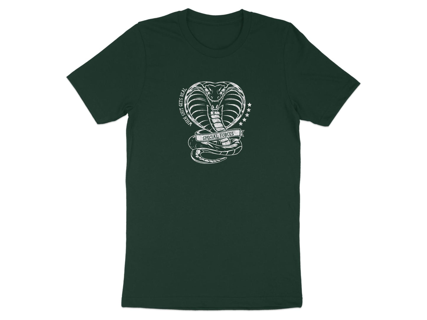 Special Forces Cobra Tee Green