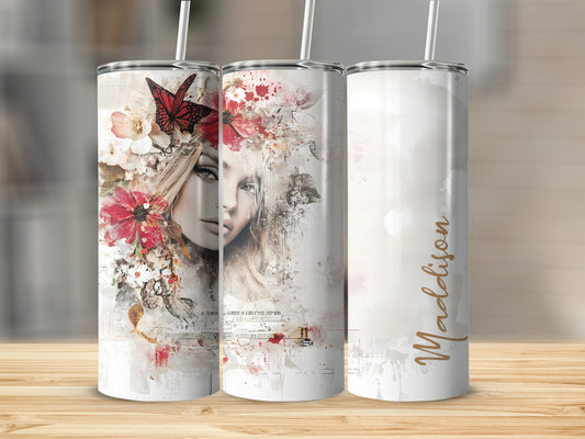 Stunning Woman Custom Tumbler