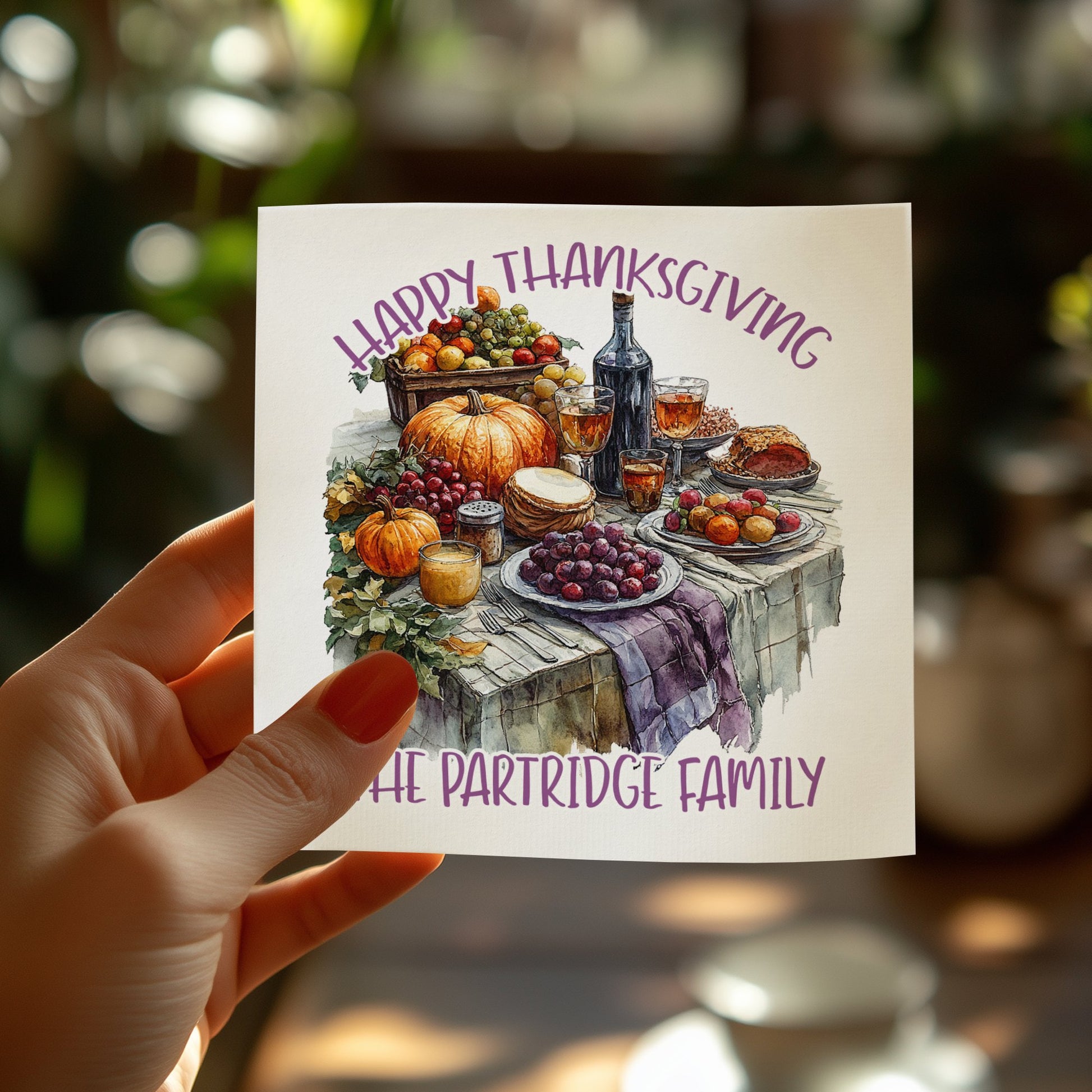 Thanksgiving Dinner Custom Napkins image 8