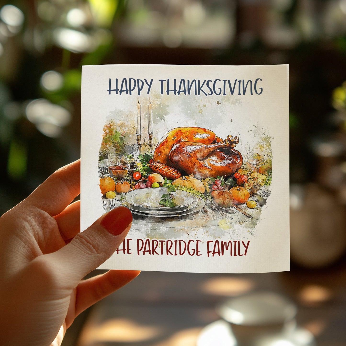 Thanksgiving Turkey Custom Napkins image 8