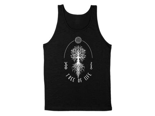 Tree of Life Tank Top Black