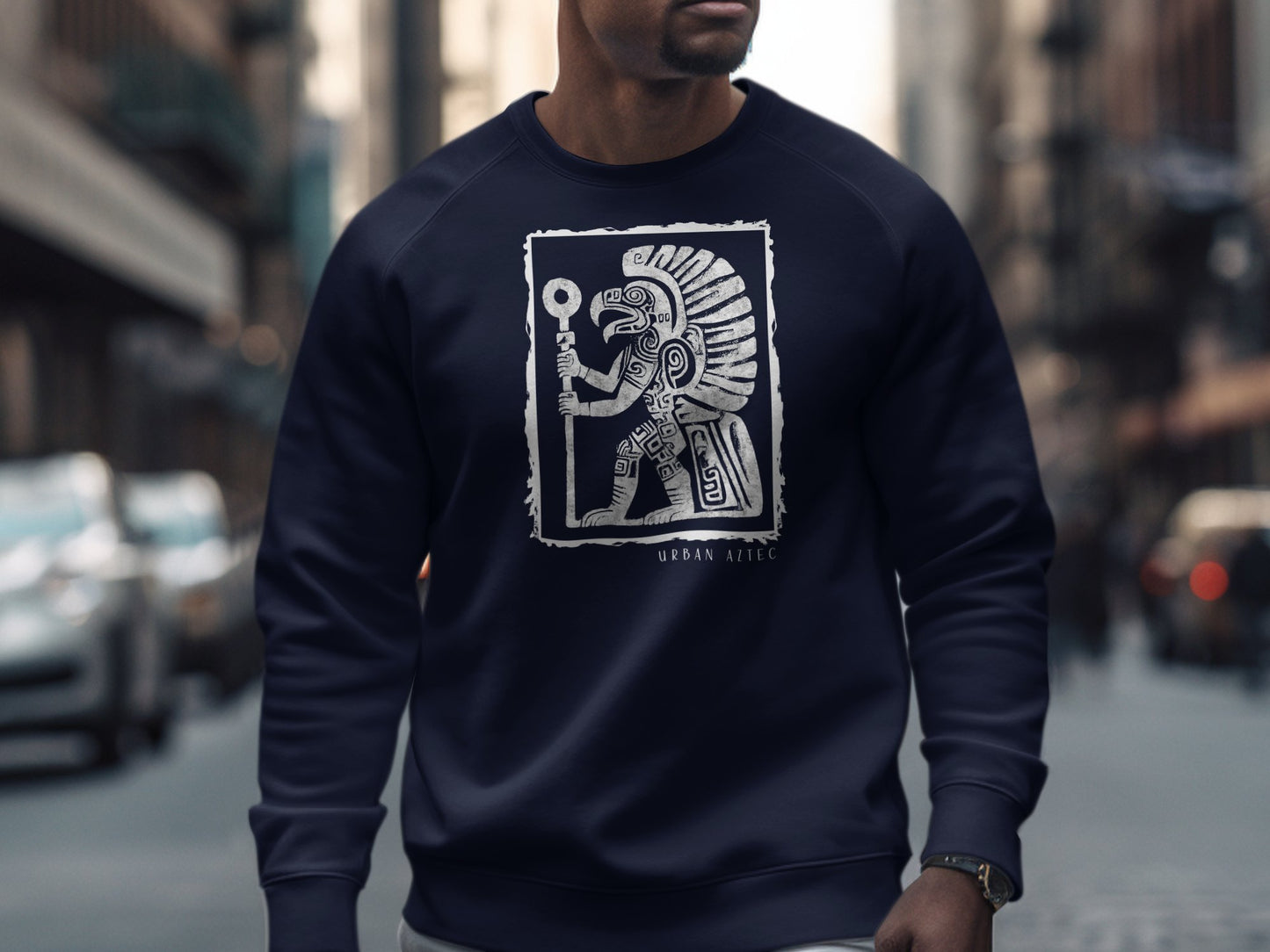 Urban Aztec Sweatshirt Edition 3 Navy