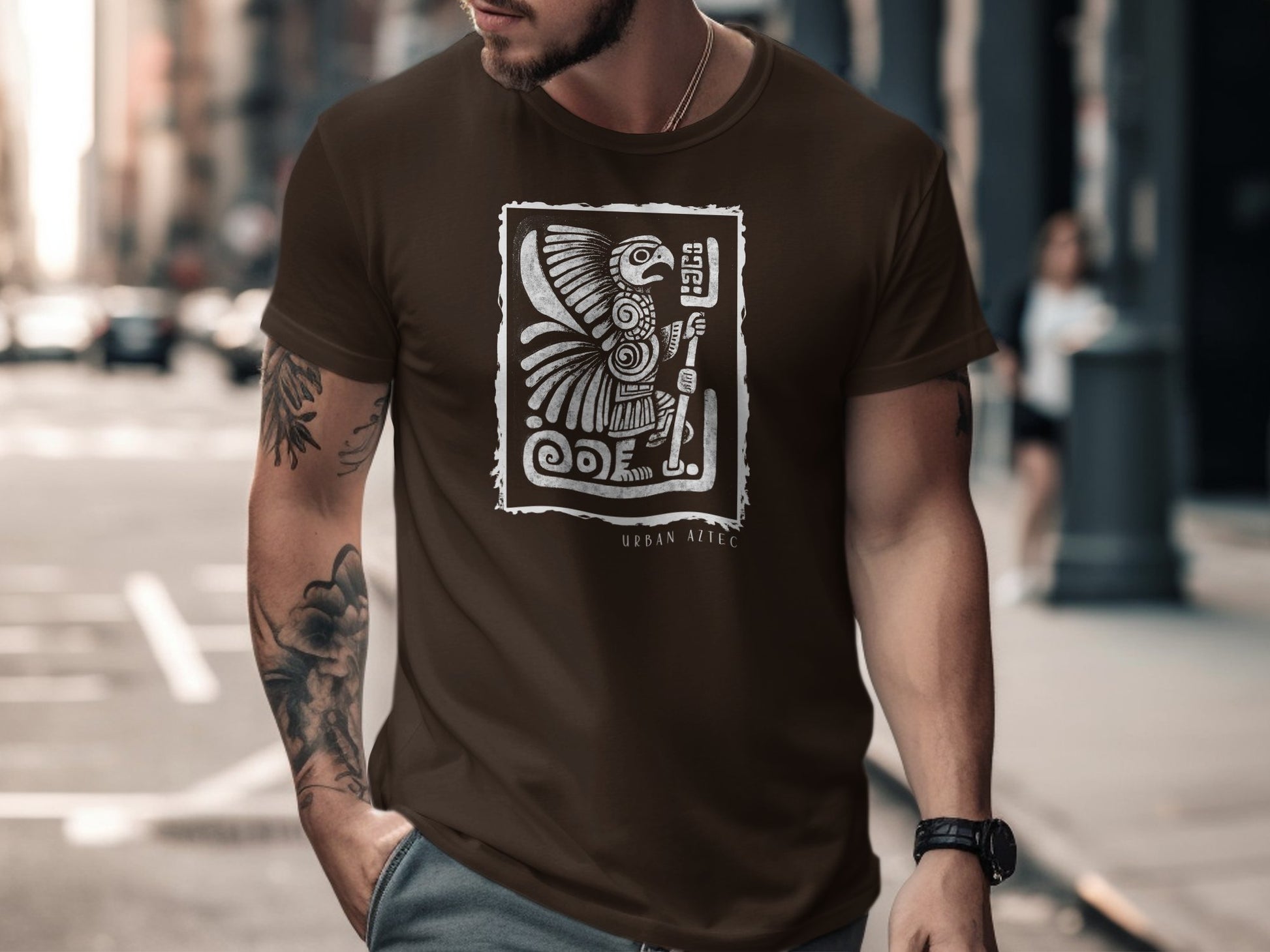 Urban Aztec Tee Edition 1 Brown